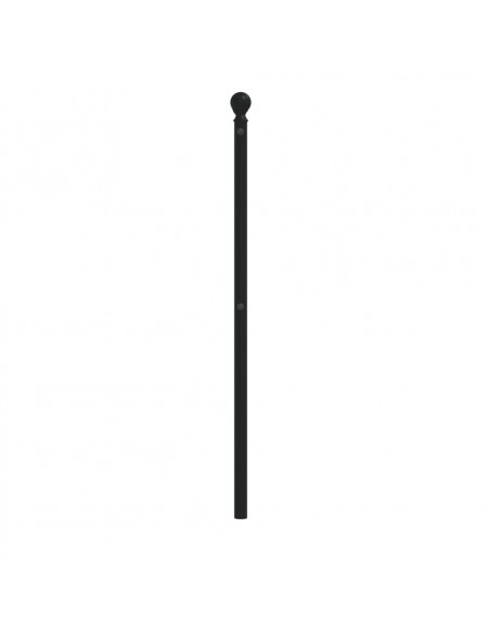 Testiera in Metallo Nero 160 cm