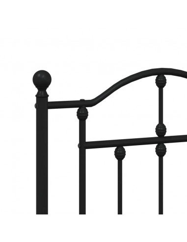 Testiera in Metallo Nero 160 cm