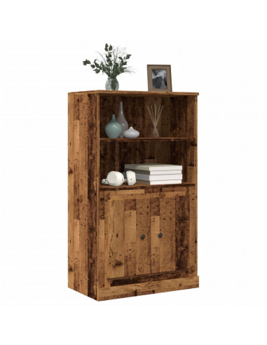 Credenza Legno Antico 60x35,5x103,5 cm in Legno Multistrato