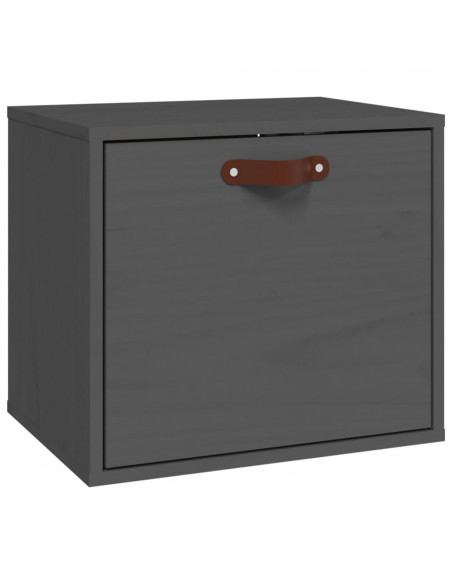 Pensile Grigio 40x30x35 cm in Legno Massello di Pino