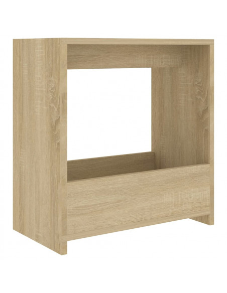 Tavolino Rovere Sonoma 50x26x50 cm in Legno Multistrato