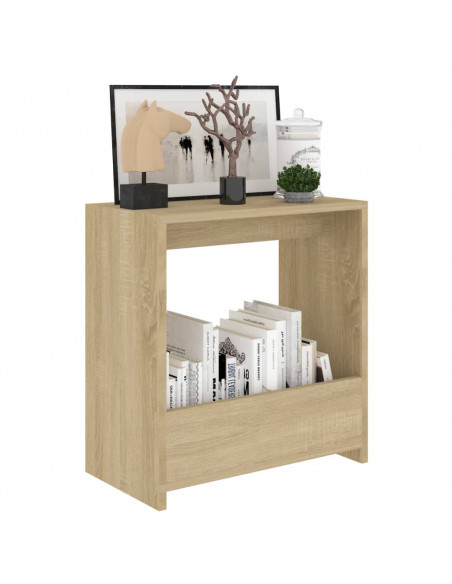 Tavolino Rovere Sonoma 50x26x50 cm in Legno Multistrato