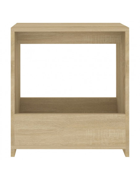 Tavolino Rovere Sonoma 50x26x50 cm in Legno Multistrato