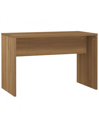 Set Tavolo da Toeletta con LED Rovere Marrone Legno Multistrato