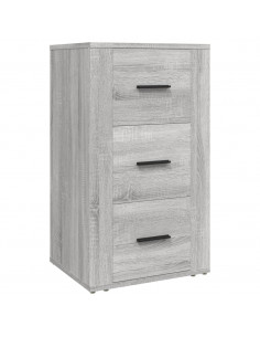 Credenza Grigio Sonoma 40x33x70 cm in Legno Multistrato 2