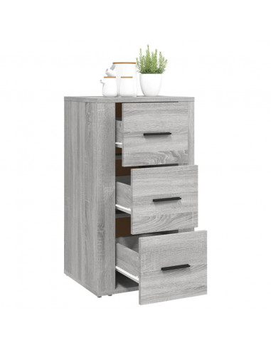 Credenza Grigio Sonoma 40x33x70 cm in Legno Multistrato