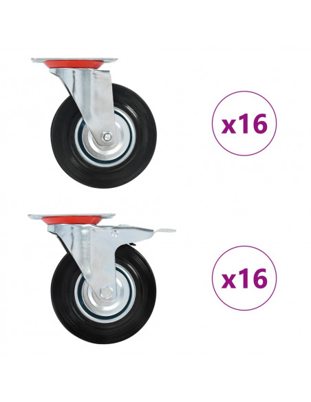 Ruote Girevoli 32 pz 125 mm