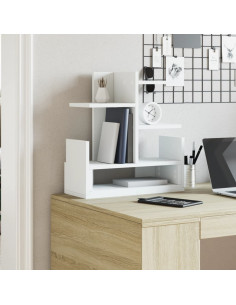 Organizer per la Scrivania Bianco 49x20x52,5 cm in Multistrato 2