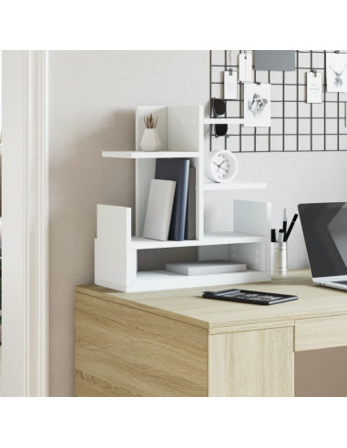 Organizer per la Scrivania Bianco 49x20x52,5 cm in Multistrato