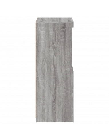 Credenza con Luci LED Grigio Sonoma 41x37x100 cm