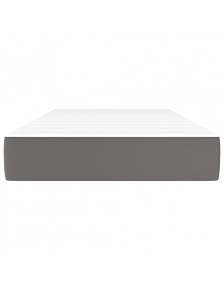 Materasso a Molle Grigio 80x200x20 cm in Similpelle