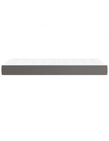 Materasso a Molle Grigio 80x200x20 cm in Similpelle