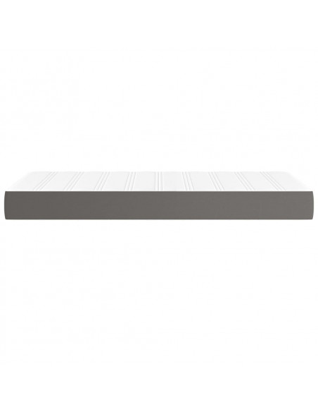Materasso a Molle Grigio 80x200x20 cm in Similpelle