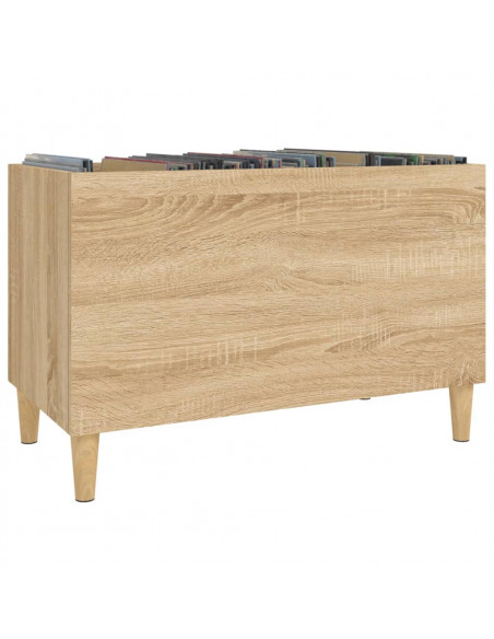 Mobile Porta Dischi Rovere Sonoma 74,5x38x48 Legno Multistrato