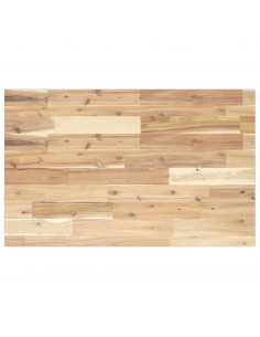 Piano Scrivania Non Trattato 60x50x2cm Legno Massello di Acacia 2