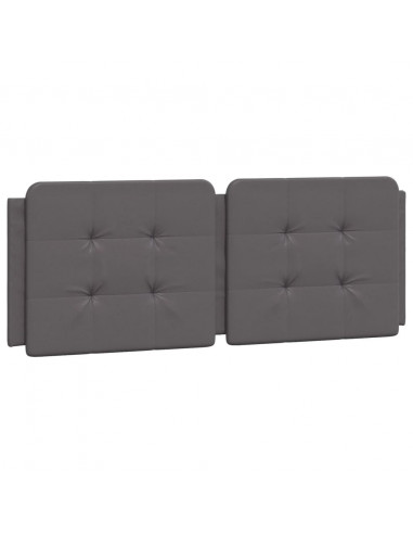 Cuscino Testiera Grigio 120 cm in Similpelle