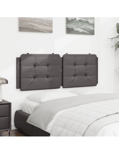 Cuscino Testiera Grigio 120 cm in Similpelle