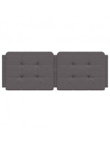 Cuscino Testiera Grigio 120 cm in Similpelle