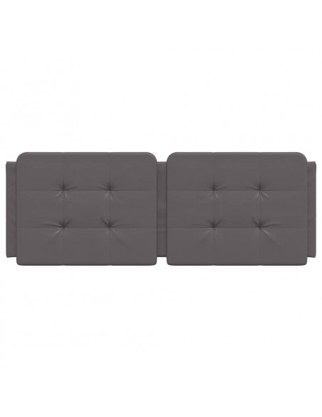 Cuscino Testiera Grigio 120 cm in Similpelle