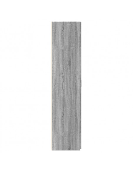 Credenza Grigio Sonoma 80x42,5x185 cm in Legno Multistrato
