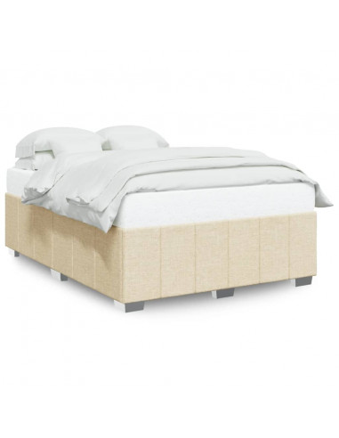 Giroletto senza Materasso Crema 140x190 cm in Tessuto