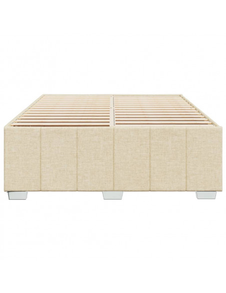 Giroletto senza Materasso Crema 140x190 cm in Tessuto