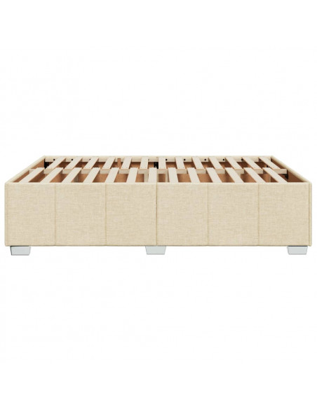 Giroletto senza Materasso Crema 140x190 cm in Tessuto