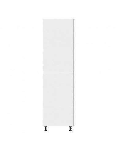 Mobile per Frigo Grigio Cemento 60x57x207 cm Legno Multistrato
