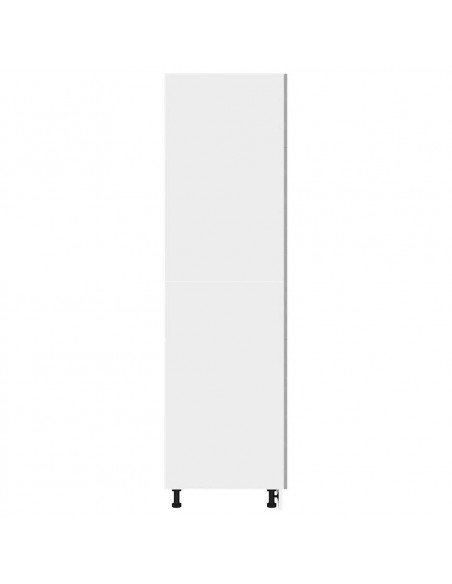 Mobile per Frigo Grigio Cemento 60x57x207 cm Legno Multistrato
