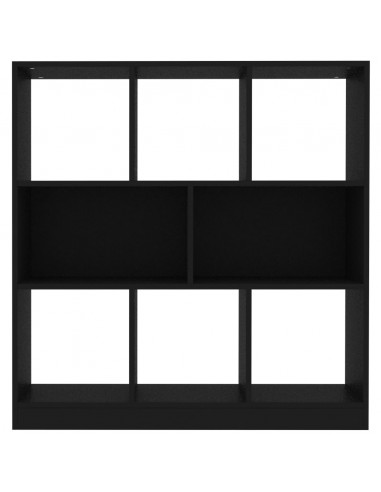 Libreria Nera 97,5x29,5x100 cm in Legno Multistrato