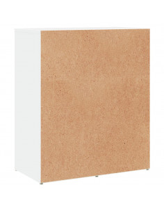 Credenze 2 pz Bianche 60x31x70 cm in Legno Multistrato 2