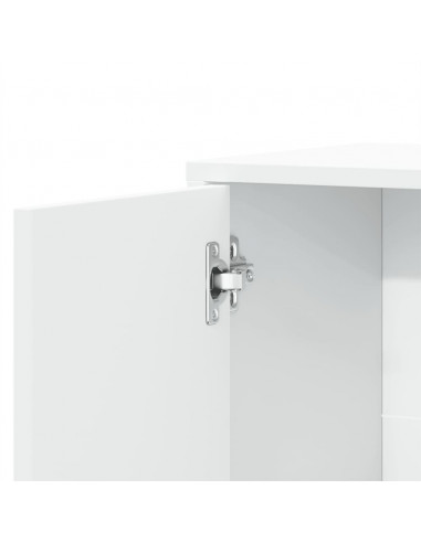 Credenze 2 pz Bianche 60x31x70 cm in Legno Multistrato