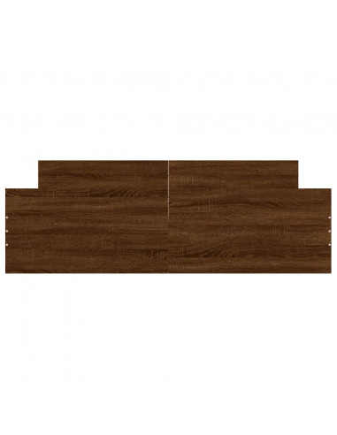 Giroletto con Testiera e Pediera Rovere Marrone 160x200 cm