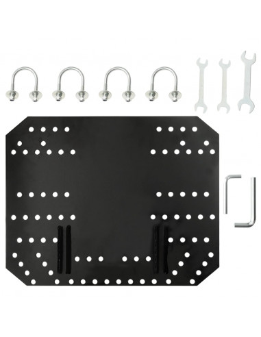 Spazzaneve per ATV 115x38 cm Nero