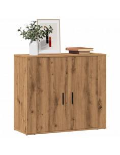 Credenza Rovere Artigianale 80x33x70 cm in Truciolato 2