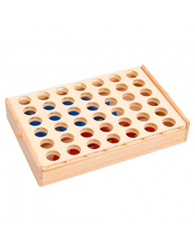 Gioco da Tavolo Forza 4 24x15x4 cm in Legno Massello