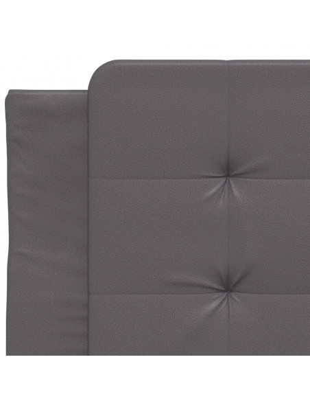 Giroletto con Testiera Crema 100x200 cm in Similpelle
