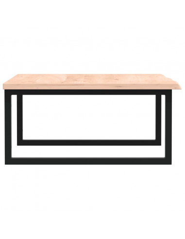 Ripiano a Parete per Lavabo in Acciaio e Massello di Rovere