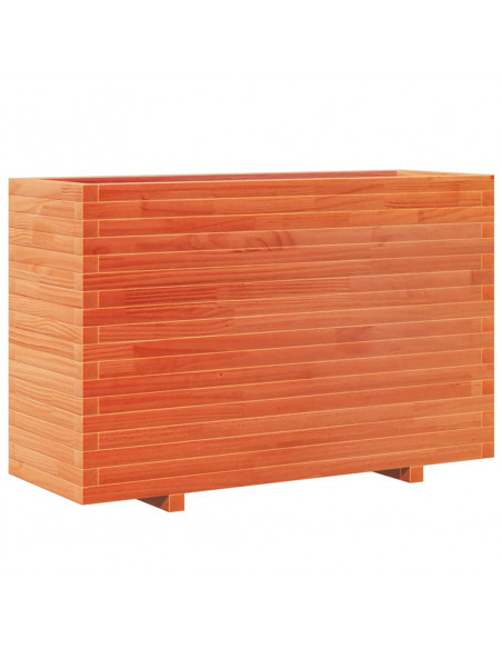 Fioriera Giardino Marrone Cera 110x40x72,5 Legno Massello Pino