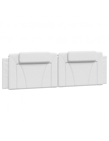 Cuscino Testiera Bianco 180 cm in Similpelle