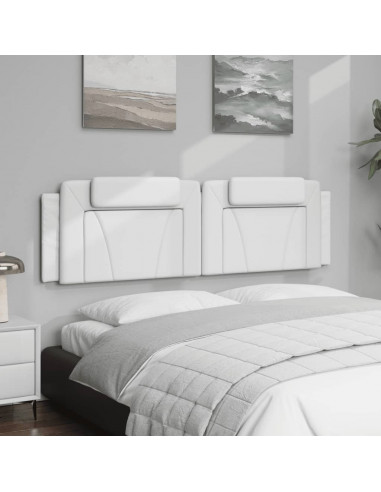 Cuscino Testiera Bianco 180 cm in Similpelle