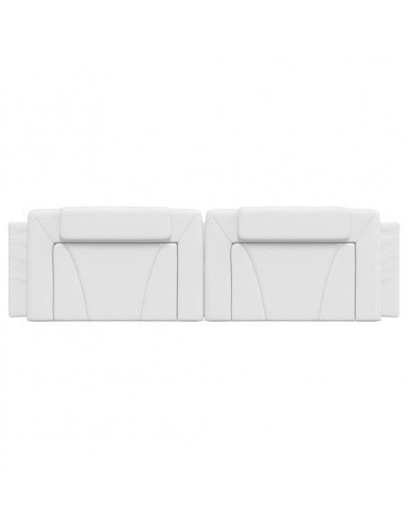Cuscino Testiera Bianco 180 cm in Similpelle