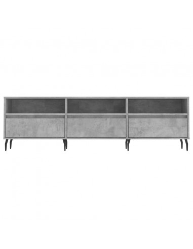 Mobile TV Grigio Cemento 150x30x44,5 cm Legno Multistrato