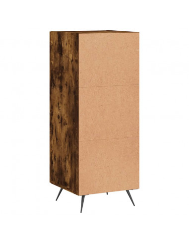 Credenza Rovere Fumo 34,5x34x90 cm in Legno Multistrato