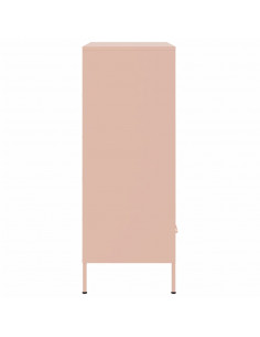 Credenza Rosa 68x39x101,5 cm in Acciaio Laminato a Freddo 2