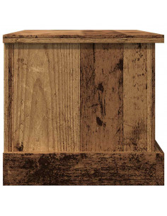 Scatola Portaoggetti Legno Antico 30x50x28 cm Legno Multistrato 2