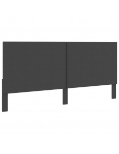 Testiera Letto Grigio Scuro in Tessuto 200x200 cm 2