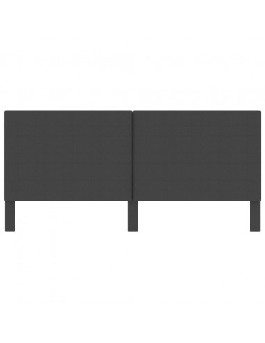Testiera Letto Grigio Scuro in Tessuto 200x200 cm