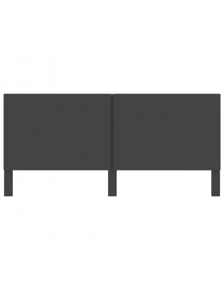 Testiera Letto Grigio Scuro in Tessuto 200x200 cm
