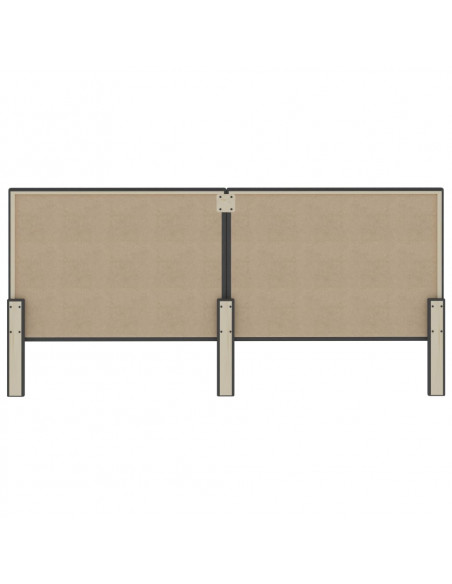 Testiera Letto Grigio Scuro in Tessuto 200x200 cm